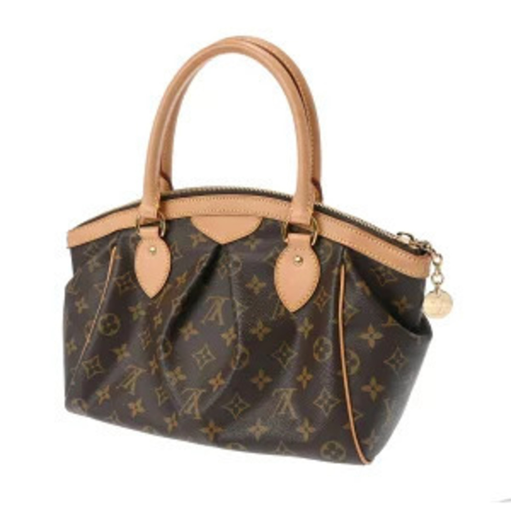 Louis Vuitton Monogram Tivoli Brown Handbag Canvas